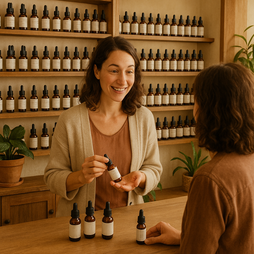 Gamme de synergies florales pour l'équilibre émotionnel et le bien-être.