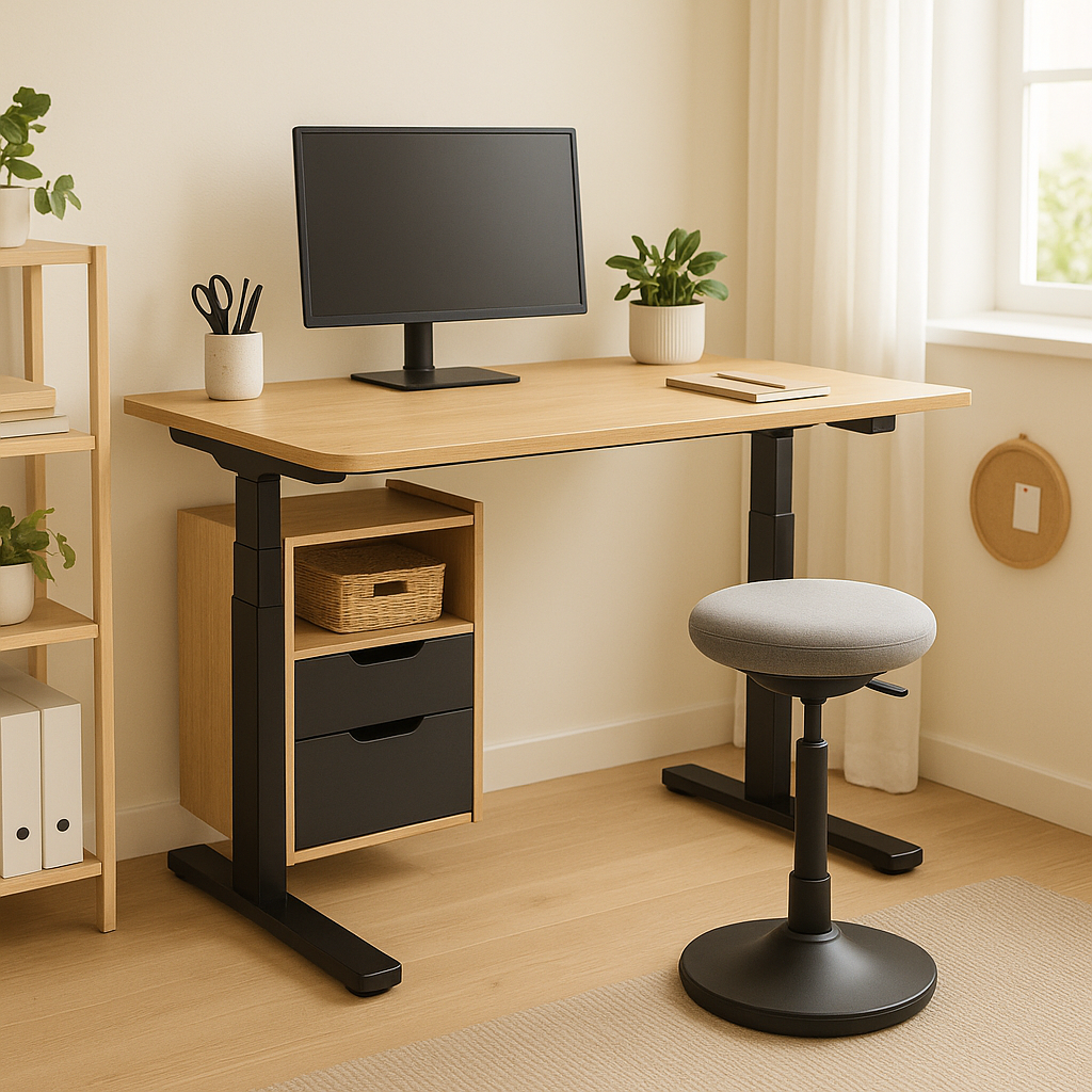 Bureau assis debout avec rangement : le choix idéal pour votre confort Image-1